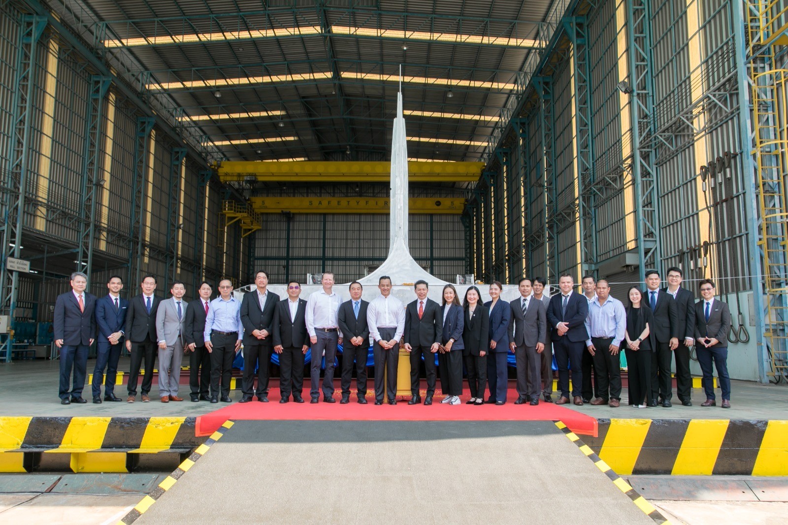 Aesen Celebrates Keel Laying of Revolutionary Wind Flyer Trimaran Fast Crew Boat