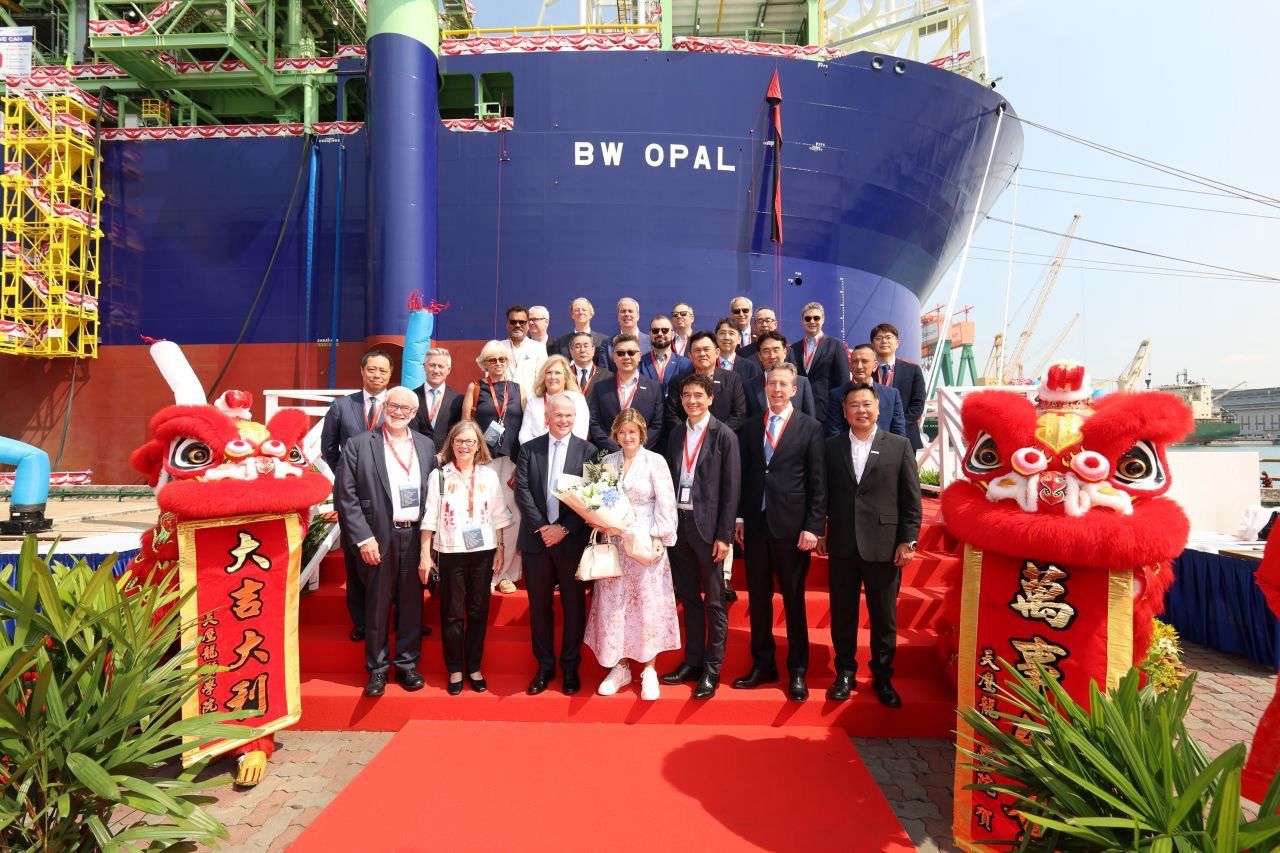 Successful Naming Ceremony of BW Opal, a vessel completed by Seatrium
